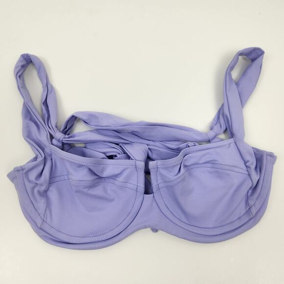 L*Space Camellia Bikini Top in Wisteria Purple Size XS NWT Adjustable - Picture 3 of 6